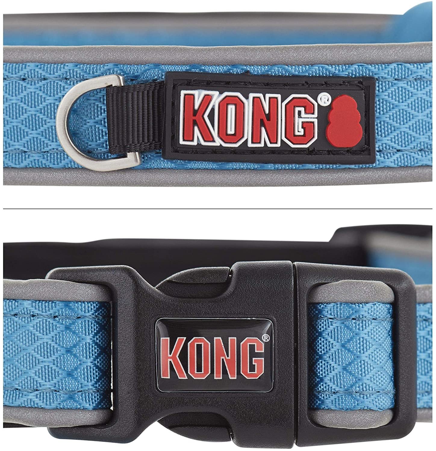 KONG Reflective Premium Neoprene Padded Dog Collar